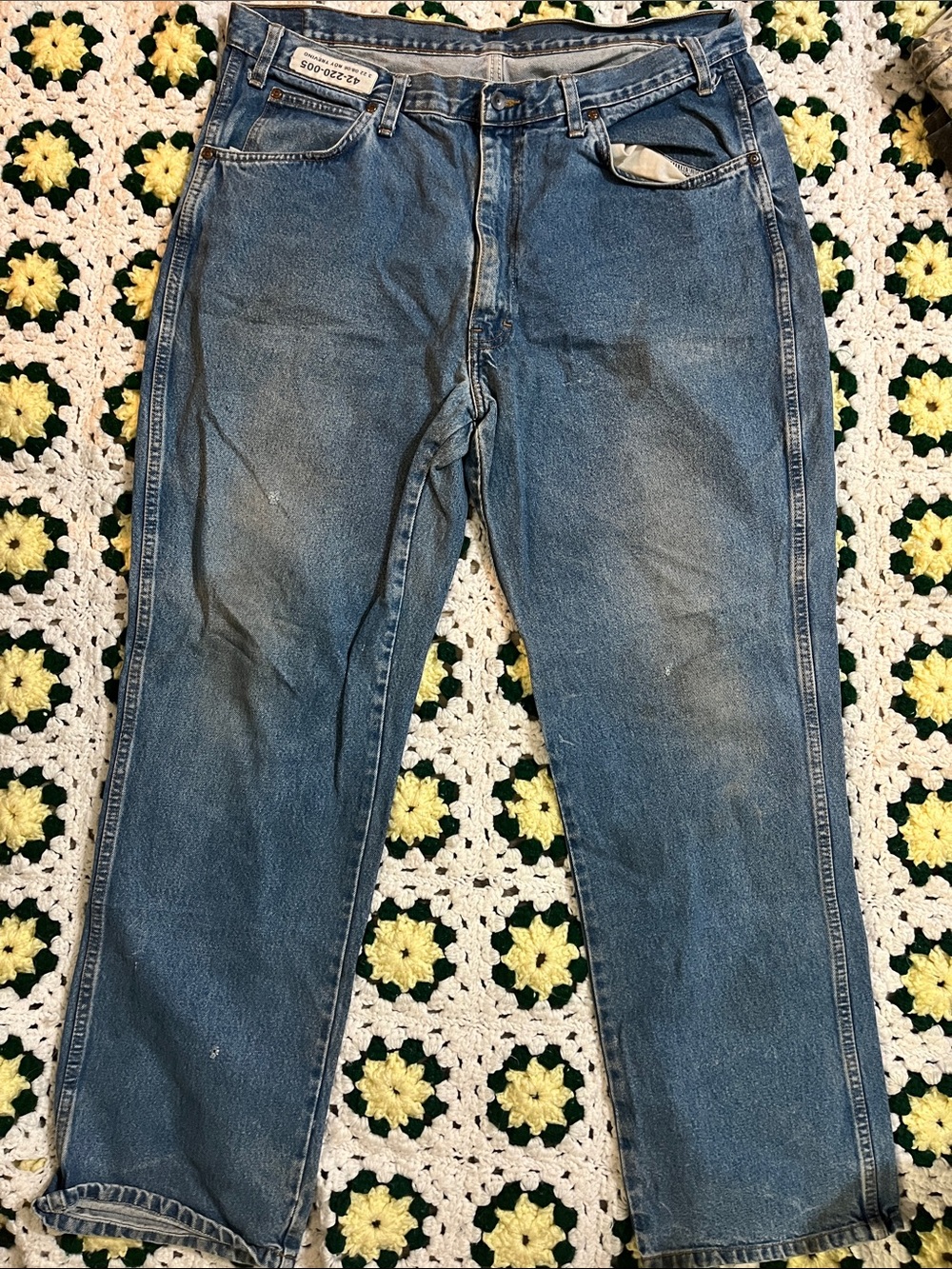 Dickies Men's Relaxed Blue Denim Jeans